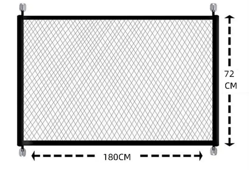 Portable Folding Mesh Fence