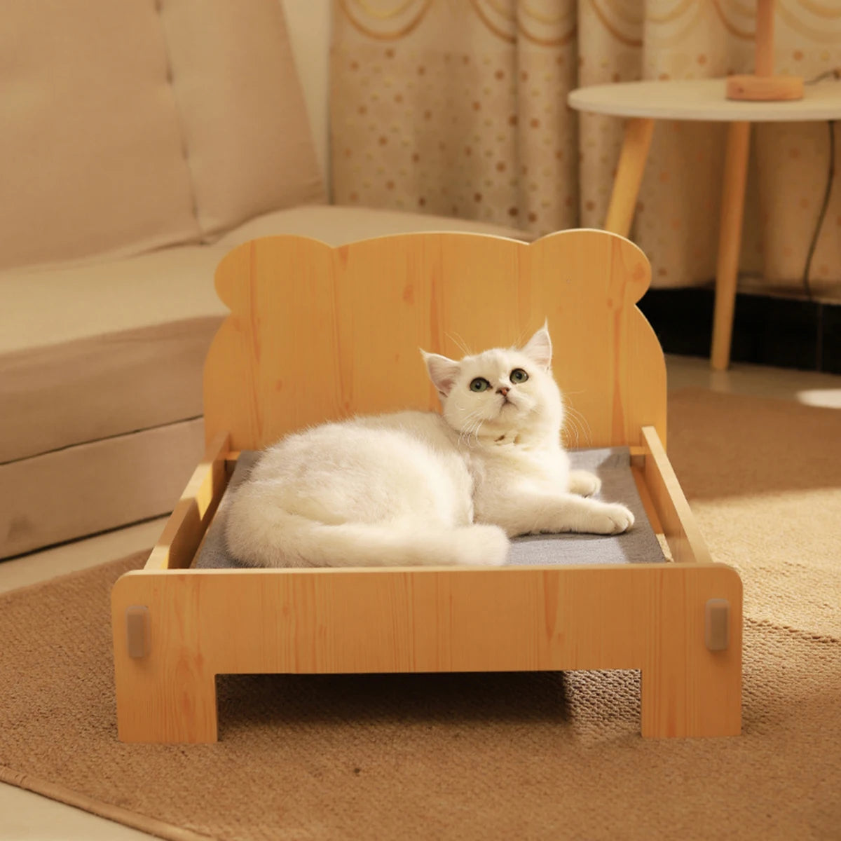 Wooden Cat Bed